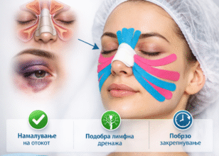 Кинезиотејпинг на лице после Риносептопластика – улога во намалување на оток и побрзо закрепнување