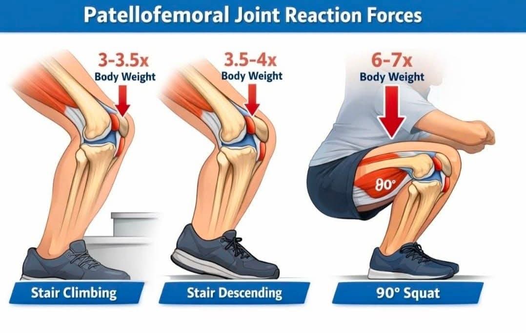 Оптоварување на коленото при секојдневни активности