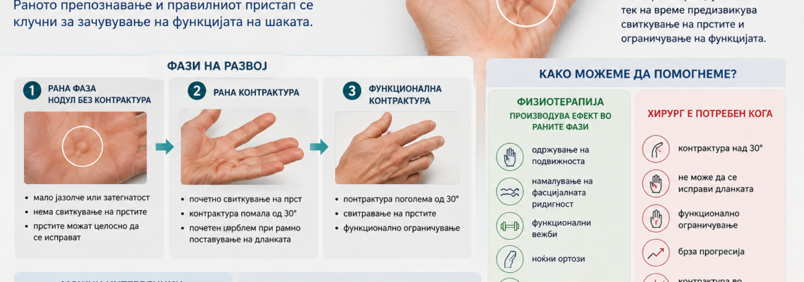 Dupuytren’s contracture – кога помага физиотерапија, а кога е потребен хирург?