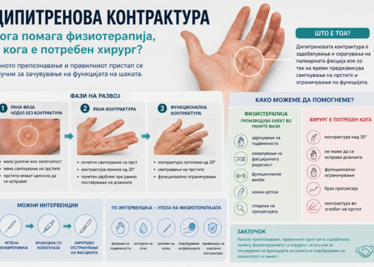 Dupuytren’s contracture – кога помага физиотерапија, а кога е потребен хирург?