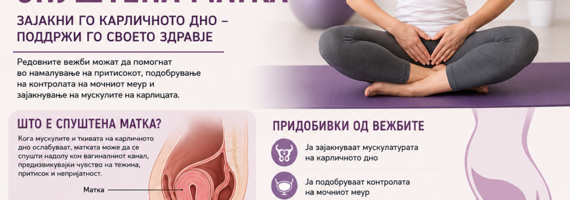 Вежби за спуштена матка (пролапс на матката)