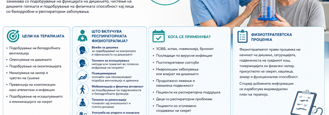 Респираторна физиотерапија – што претставува и кому му е потребна?