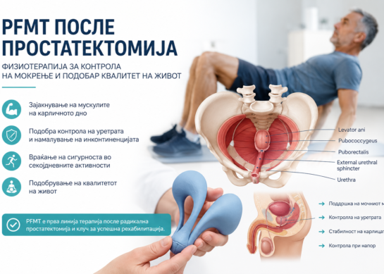 вежби после простатектомија – клучна физиотерапија за враќање на контрола на мокрење