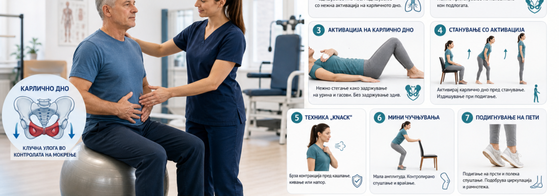 Рехабилитација по интензивна нега (ICU) и уринарна инконтиненција: физиотерапевтски пристап