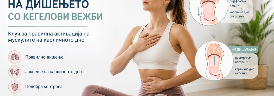 Синхронизација на дишењето со Кегелови вежби – Клуч за правилна активација на мускулите на карличното дно