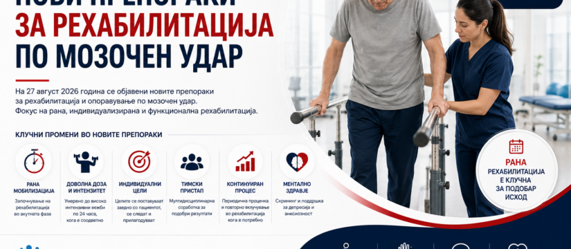 Нови препораки за рехабилитација по мозочен удар во 2026 година