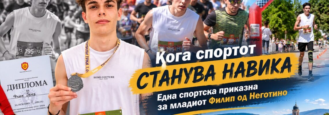 Кога спортот станува навика: една спортската приказна за младиот Филип од Неготино