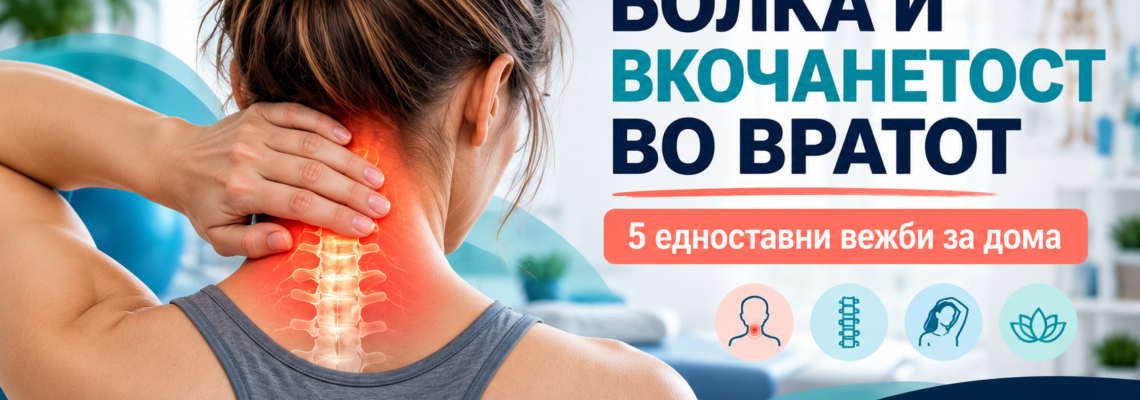 5 едноставни вежби за болка и вкочанетост во вратот